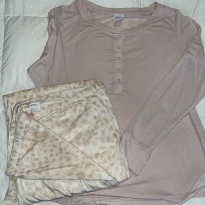 Stars Above Baby Pink Pajama Set